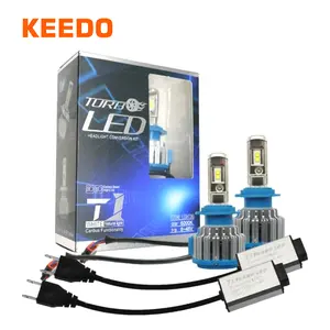 Đèn Pha Led Siêu Sáng Cho Xe Hơi Đèn Sương Mù H4 H7 T1 Canbus 8-48V 6000K Đèn Tự Động Màu Trắng