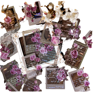 Autocollants rétro <span class=keywords><strong>d</strong></span>écoratifs pour animaux de compagnie, lot de 20 pièces avec compte à main, DIY Collage, <span class=keywords><strong>film</strong></span>, série mémoire, vacances - Product Image 4