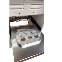 Machine d'encapsulation de capsules de café semi-automatique à scellage inversé, 150 pièces/min, film d'emballage en aluminium à scellage thermique