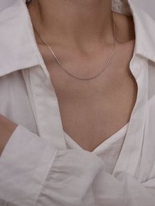 Collar con colgante de plata de ley S925 para cadena de serpiente, diseño cristiano de estilo bonito chapado en rodio, simple, versátil, exquisito - Product Image 4