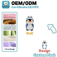 Fabricante de Peluches Personalizados con Cara de Pingüino, Juguetes de Peluche Rellenos de Fibra PP, Almohada de Peluche de Pingüino para Niños y Adultos, CPC ODM OEM