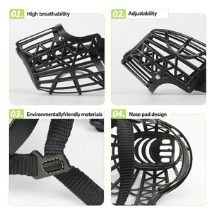 Muselière robuste XL pour chien, en caoutchouc et nylon, pour chiens agressifs de grande race, résistante aux morsures et à la mastication, équipement d'entraînement pour animaux de compagnie - Product Image 4