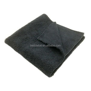 Paño de limpieza de coche de microfibra de pila larga y corta sin bordes de 40x40cm 400 GSM para detalles automáticos Toalla de lavado de coches - Product Image 5