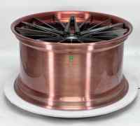Nuevas llantas de aleación de aluminio forjado Geruida Gloss Black Brushed Rose Gold Lip Multi Spoke de 18-24 pulgadas personalizadas