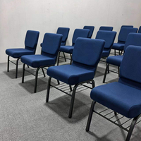 Chaises d'église en gros, chaises d'église empilables avec logo personnalisé, chaises de banquet à structure métallique pour église, auditorium, mariage