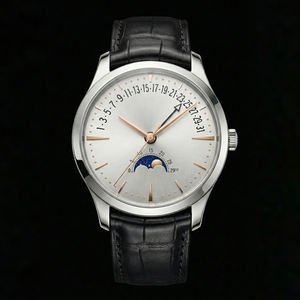 Relojes Automáticos Mecánicos con Fase Lunar Retrograda y Fecha, Logotipo Personalizado, Reloj de Pulsera Vintage de Lujo, Fabricante, Servicio OEM y ODM - Product Image 1