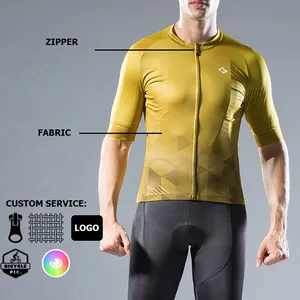 Vestido de compressão para ciclismo ao ar livre, camisa esportiva para bicicleta, uniforme personalizado para homens, roupa de venda imperdível