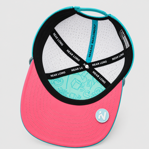 Casquettes de golf <span class=keywords><strong>en</strong></span> <span class=keywords><strong>gros</strong></span> avec cordon, gris foncé, aérées avec trous latéraux, plaque embossée, visière droite, casquette de baseball personnalisée OEM - Product Image 4