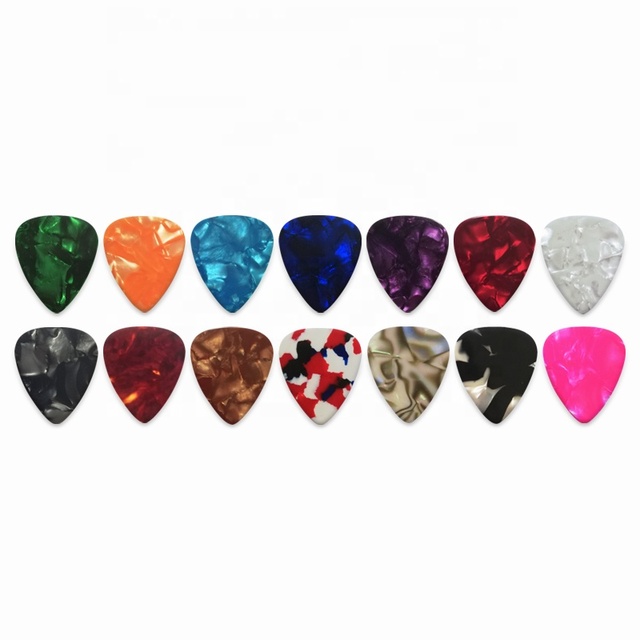 Blank Bulk Guitar Picks for Custom Printing-Personalized Celluloid Plectrums with Logo-Wholesale Various Thickness for Guitar