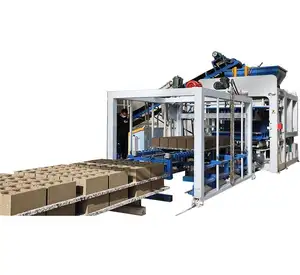 automatic building material machinery concrete block brick making machine hydraulic interlocking cement brick production line