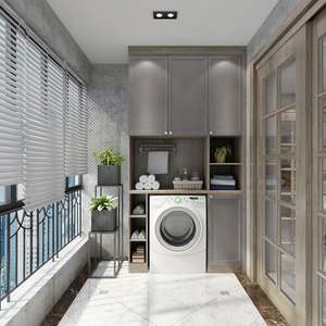 Mueble de Lavadero Impermeable de Diseño Moderno de Alta Gama YALIG para Lavadora - Product Image 1