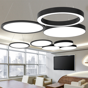 Tuôn ra gắn kết phẳng Vòng trần đèn cho phòng ngủ ánh sáng mặt dây chuyền hiện đại showroom cạnh giường ngủ trang trí tường Nhôm chiếu sáng - Product Image 5