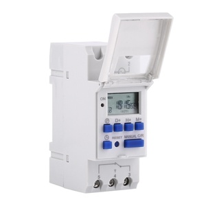 Temporizador Digital LCD Programable de 220V 110V 24V 12V AHC15A TE-4163, Relé de Tiempo de 16A con Certificación CE, Semanal, de Plástico - Product Image 1