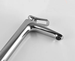Hotel Household A-level Brass High Width Basin Faucet, Single Hole Single Hollow handle Basin Mixer - Product Image 6