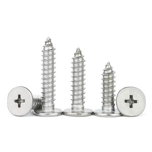 Vis autotaraudeuses ultra-minces à tête plate en acier inoxydable 304 M1.2 M1.4 M1.6 M2 M2.5, vis miniatures à profil bas - Product Image 1