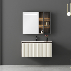 NEW Solid Wood Bathroom Cabinet wall mounted bathroom furniture modern bathroom vanity cabinet