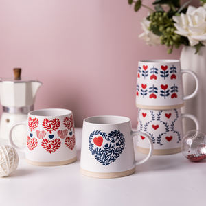 Regala Esta Romántica Taza de Cerámica Hecha <span class=keywords><strong>a</strong></span> Mano de Gres Rosa con Serigrafí<span class=keywords><strong>a</strong></span> para el Dí<span class=keywords><strong>a</strong></span> de San Valentín - Product Image 4