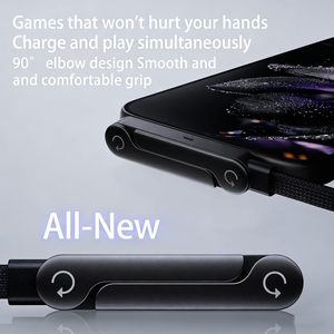 Câble de charge rapide invisible, 240W USB C vers USB C, cordon de chargeur Type C coudé à 90° pour téléphone, 1,5 m - Product Image 5