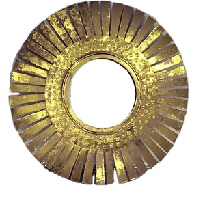 Décoration murale en métal de luxe, design personnalisé, prix d'usine, grande taille, décoration de maison, fer forgé, miroir doré - Product Image 1