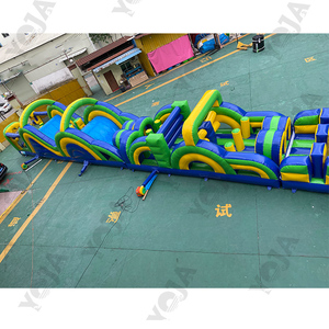 Comercial al aire libre inflable Ninja Warrior carrera de obstáculos Adventure Park Challenge juego para fiestas castillo inflable perfecto - Product Image 5