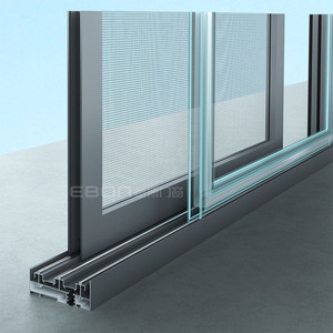 Finestre Scorrevoli Orizzontali Moderne in Vetro con Profili in Lega di <span class=keywords><strong>Alluminio</strong></span> per Edifici, Uffici, Dormitori, Appartamenti e Hotel - Product Image 4