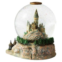 Modèle de château de Poudlard en résine personnalisé, globe à neige, peint à la main, souvenir artistique du monde magique, décoration d'intérieur