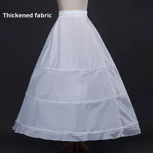 <span class=keywords><strong>Jupon</strong></span> <span class=keywords><strong>de</strong></span> <span class=keywords><strong>mariée</strong></span> en tissu à trois anneaux en acier, 100 % polyester, avec ceinture élastique et fermeture velcro, vente en gros - Product Image 3