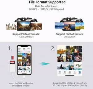ฮับ USB Type C 2-in-1 พร้อมช่องอ่านการ์ด SD สีขาว รองรับ OTG ไมโครมัลติพอร์ต ใช้ได้กับการ์ด TF สำหรับโทรศัพท์มือถือและแท็บเล็ต - Product Image 3