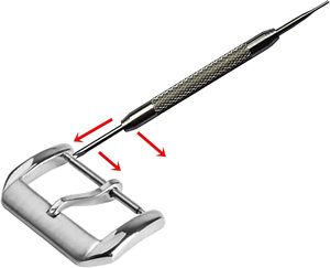 Silver Color Mm Elegant Stainless Steel Buckle Set For Watch Straps Bands <b>Purses</b> Bags Shoes Belts Finding Fastener Hardware - Product Image 5