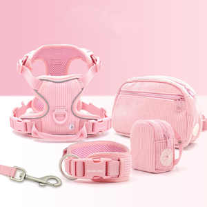 Arnés de pana personalizado para perros con hebilla de liberación rápida, correa de collar para mascotas para accesorios para perros Dachshund - Product Image 3