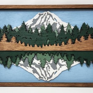 بحري ليزر جديد متعدد الطبقات النقش الخشب الفن الصديقةالإبداعية جدار الديكور الحرف الخشبية قلادة للمنزل الديكور - Product Image 5