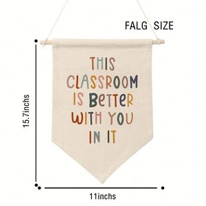 ธงผ้าใบแขวนผนัง ขนาด 11x15.7 นิ้ว ธงผ้าใบสั่งทำพิเศษ พิมพ์ลายด้วยความร้อน - Product Image 2