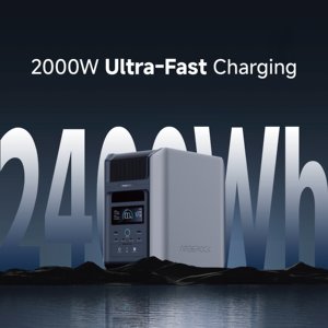 สถานีไฟฟ้าพกพาความจุสูง สถานีพลังงานแสงอาทิตย์แบบขยายได้สำหรับสำรองไฟบ้าน AR2000 ความจุขนาดใหญ่พิเศษและพลังงานที่แข็งแกร่ง V - Product Image 5