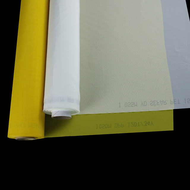 120T 300mesh 305Mesh Yellow Screen Printing Mesh Fabric PET PE Polyester Screen Mesh From China Factory for Screen Printing