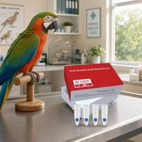 Kit de diagnostic PCR en temps réel pour le virus de la maladie de la plume (PBFD) chez les oiseaux, 4 tests/kit, certifié CE, bandelettes de test vétérinaire sûres pour les perroquets