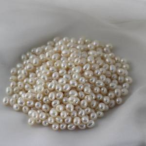 Perles d'eau douce naturelles Akoya de 6-7 mm, forme blanche brillante avec une forte luminosité, presque parfaites, perles Zhuji en vrac - Product Image 3