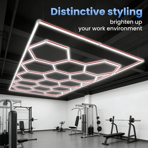 LED Su Geçirmez Tavan Lambaları Berber Dükkanı Spor Salonu Garaj 14 Bölmeli Sistem - Product Image 3