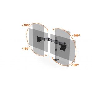 DURABLE - 5095-23 SELECT bras de moniteur pour 2 moniteurs, table-EAN 4005546734996 OFFICE EQUIPMENT TABLET HOLDERS - Product Image 2
