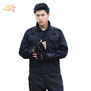 Ensemble uniforme d'entraînement SIKE Grid pour agents de <span class=keywords><strong>sécurité</strong></span> masculins, ensemble de vêtements de travail printemps-automne-hiver, uniforme de service style veste pour femmes - Product Image 2