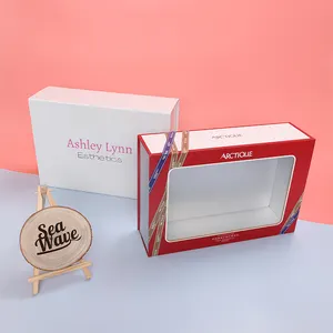 Wholesale Closure Packaging Paper Cardboard Storage Gift Box Magnetic Gift Box With Plastic Window