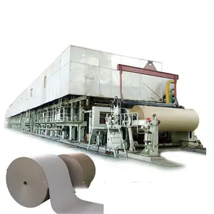 Máquina de reciclaje de papel de segunda mano, 2400mm, fabricación de papel Kraft para planta de reciclaje de cartón