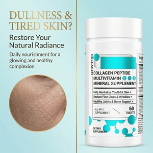 Complément alimentaire en comprimés de collagène multi-peptides OEM pour la peau, les <span class=keywords><strong>cheveux</strong></span>, les ongles <span class=keywords><strong>et</strong></span> les articulations, nutrition quotidienne - Product Image 3