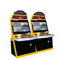 Machine de combat d'arcade de boxe à deux joueurs équipement de parc intérieur 220V pour console de pousseur de pièces de monnaie centre de jeu 1 an en métal