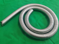 Conduit flexible en acier inoxydable ondulé de fabrication chinoise, haute flexibilité, 1/2'', tuyau pour câbles SS304, ignifuge, résistant à la corrosion, CE ML