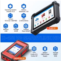 2024 lancement X-431 V + Smartlink HD outil de Diagnostic de camion robuste pour camions 12V 24V Version améliorée de x-431 V Plus HDIII