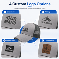 Gorra de Béisbol Personalizada con Logotipo, Frente de Algodón y Malla de Nailon, Transpirable, Ajustable, con Visera Curva, Proveedor Mayorista
