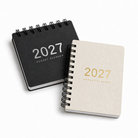 Kalender Tahun 2027 Januari 2027 - Juli 2028 Kalender Meja Kertas Mini Lucu untuk Siswa Hadiah Promosi Perusahaan