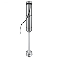 Mixeur plongeant RAF R.396 1200W en acier inoxydable, 14500 tr/min, 4 lames revêtues de titane, vitesse réglable, nettoyage facile pour la cuisine