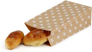 Sac en papier kraft de qualité supérieure pour boulangerie, impression personnalisée, qualité alimentaire, pour pain fait maison - Product Image 2
