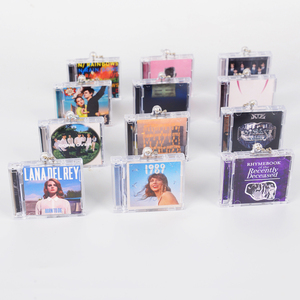 Portachiavi all'ingrosso di alta qualità, leggero e alla moda, porta CD/DVD, con logo personalizzato, in acrilico, fai da te, mini album vuoto per idol - Product Image 2